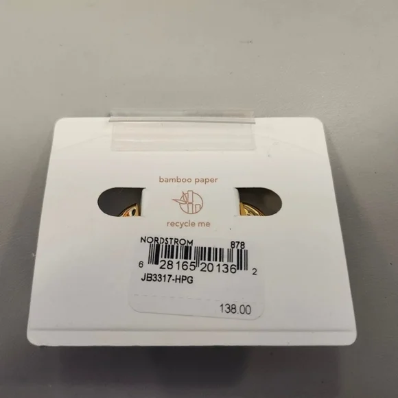 NWT Jenny Bird Gold-Tone Doune Chunky Hoop Earrings - Picture 2 of 2